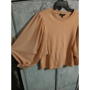 Athena Marie Puff Sleeve Top Nwt Medium Boho Cottage Core Y2k